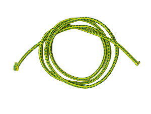5/32 Multi-Colored (Yellow With Black & Green) Fibertex Bungee Cord