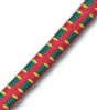 1/4 RED WITH YELLOW & GREEN FIBERTEX BUNGEE CORD #9005