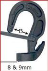 8MM & 9MM Adjustable Plastic Hook with Safety Latch