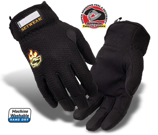 Easy-Fit Black Setwear Gloves - SW-05-007 thru 012