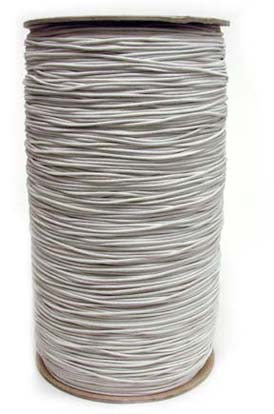 1/16 (1MM) Solid White Polyester Bungee Cord