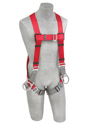PROTECTA VEST STYLE POSITIONING HARNESS W/ 3D RINGS, PAST-THRU LEG STRAPS, SMALL