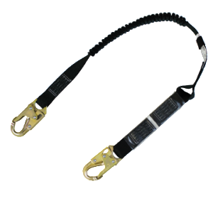 Rigger Safety 6 Fixed Shock-Pack Lanyard w/ Snap Hooks