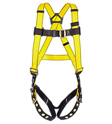 MSA Workman Back D-ring Qwik-Fit chest strap and Tongue Buckle Leg Strap Harness
