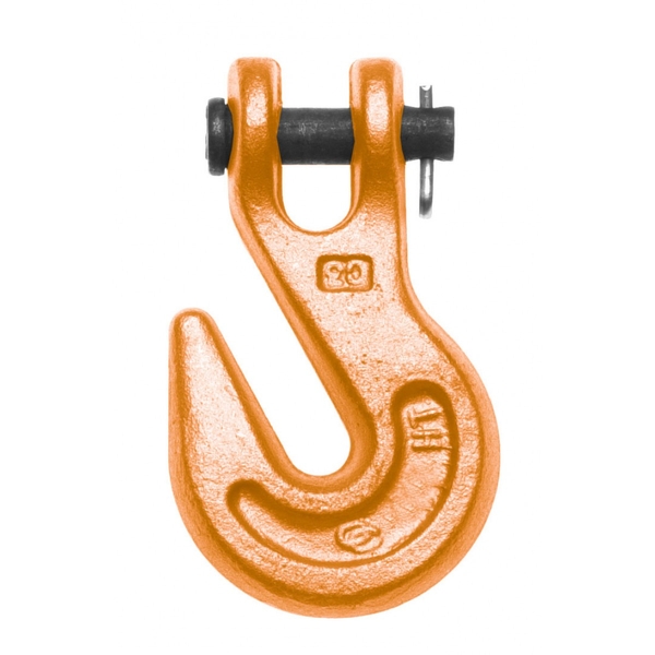 Zinc Chain Hook Clevis Type Grab Hook 5/16 in.