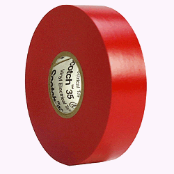 3M33, 3/4 X 66, (22 YARDS) RED ELECTRICAL TAPE (10/BOX)