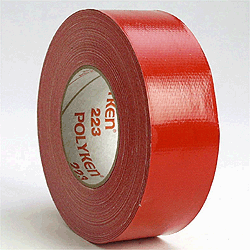 2 X 60 YARDS RED POLYKEN-223 DUCT TAPE (24/CS)