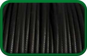 Black Galvanized Aircraft Cable