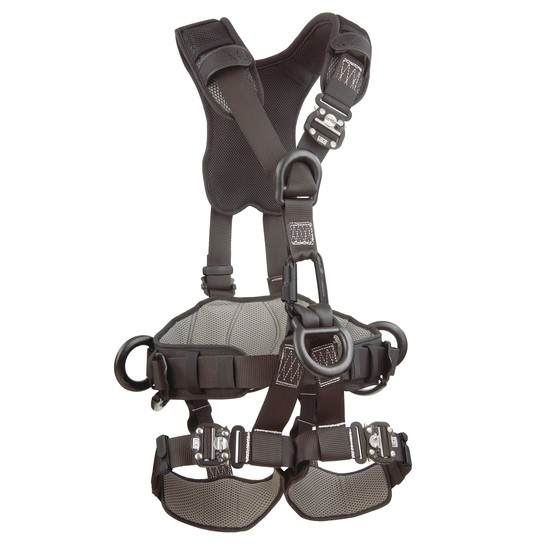 EXOFIT NEX ROPE ACCESS/RESCUE HARNESS, QUICK CONNECT, 5D-RINGS BLACK, MED